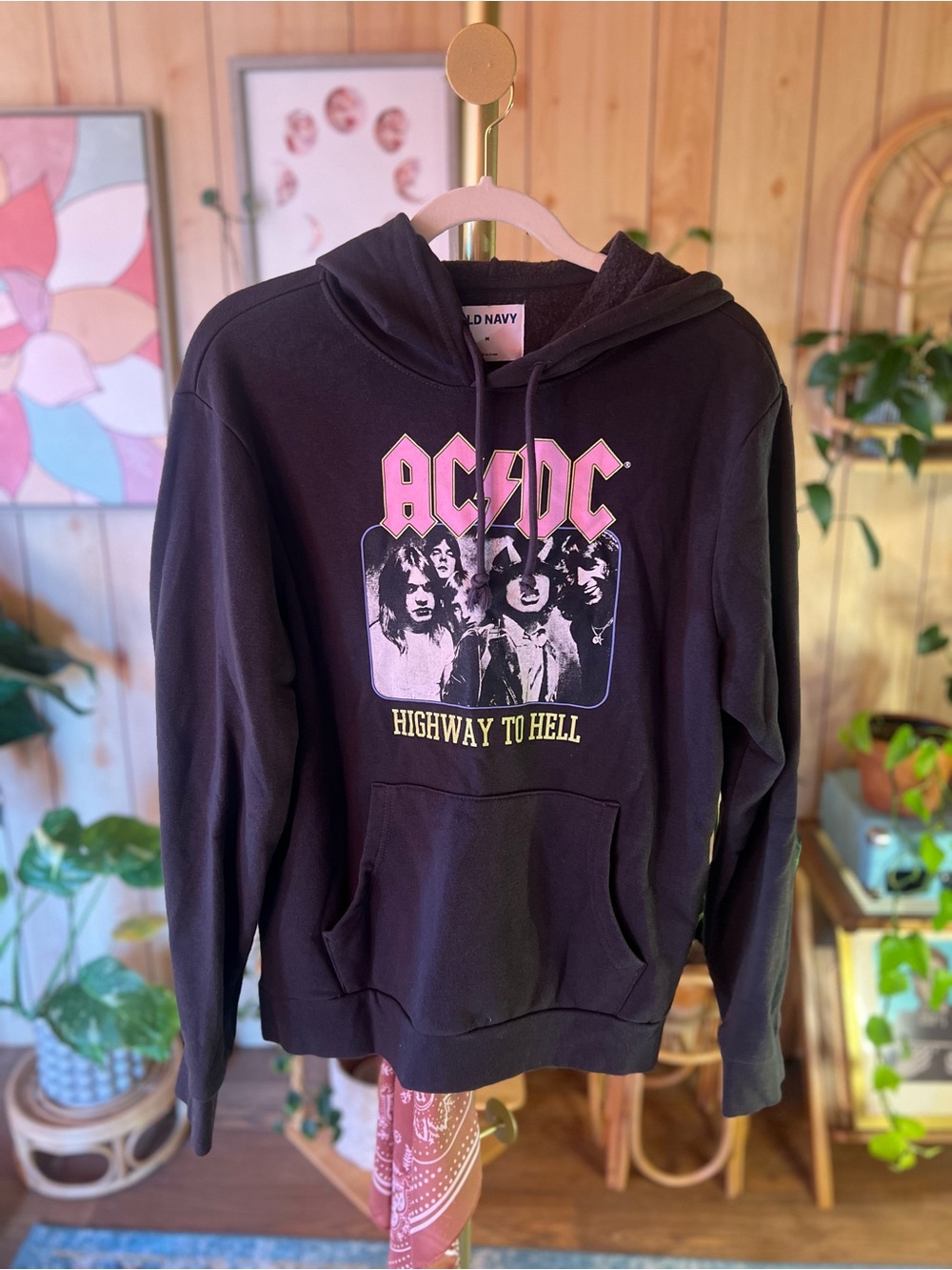 Old Navy AC/DC Hooded Sweatshirt